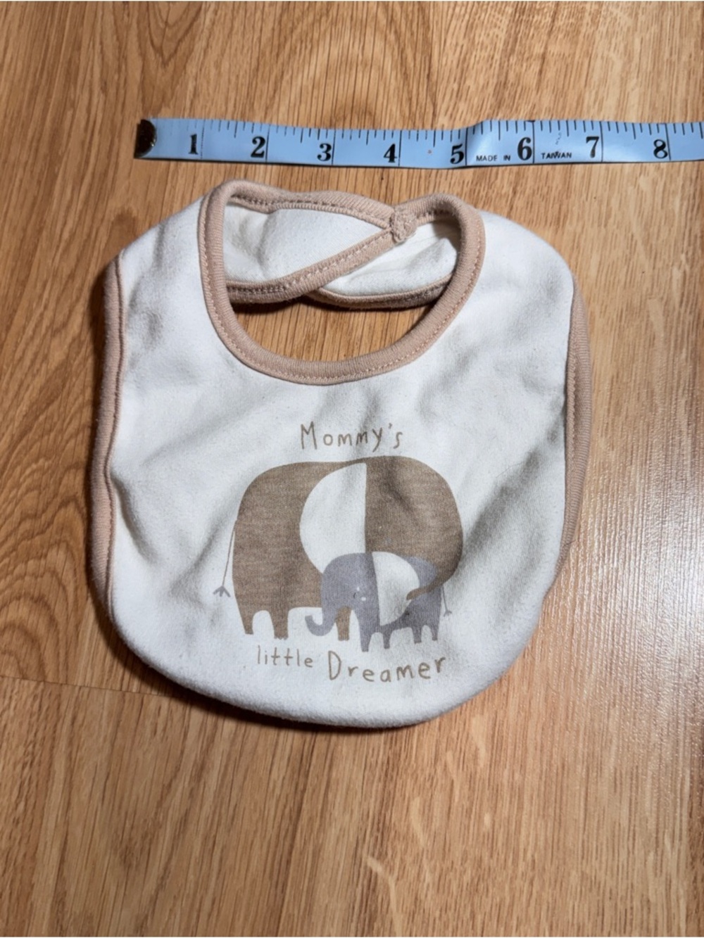 Set of 2 Baby Bib with Elephant and Cow graphics